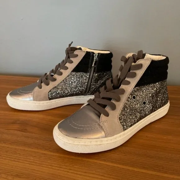 Steve Madden Shoes Steve Madden Leather Glitter Hightop